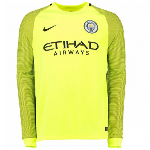 Manchester City 2016/17 LS Green Goalkeeper Soccer Jersey